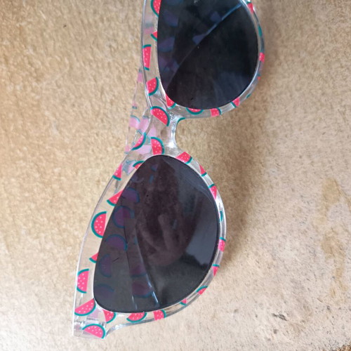 Children's sunglasses used with pink watermelon design