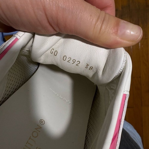 Louis Vuitton Runaway Sneakers used, pink monogram, size IT 38
