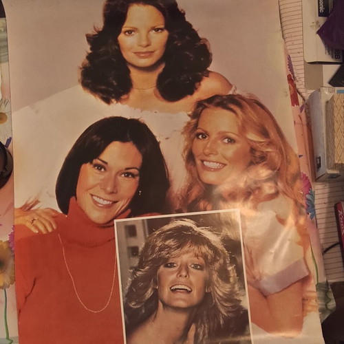 Vintage Charlie's Angels poster 1970s, 99x68cm