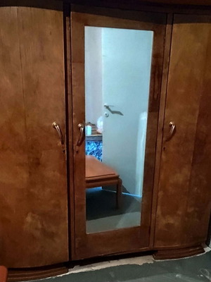 Wardrobe three-door antique used