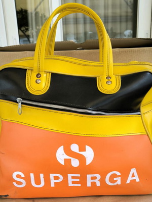 Superga Vintage Eco-Leather Shoulder Bag used, multicolor