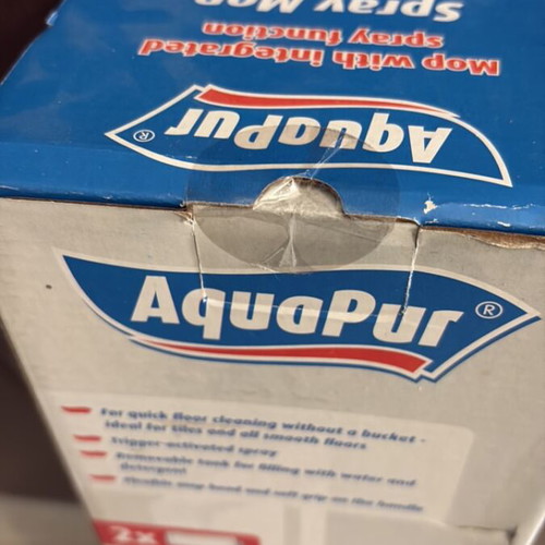 AquaPur Spray Mop new with integrated spray function