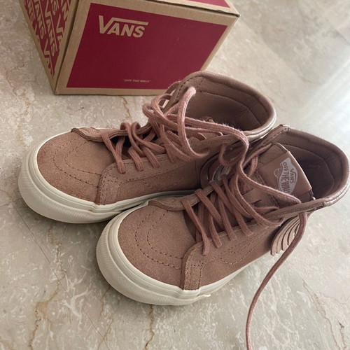 Vans kids boots used, size 27, pink