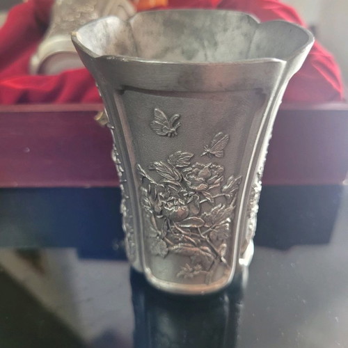 Roual Selangor Pewter Four Season Chinese glasses