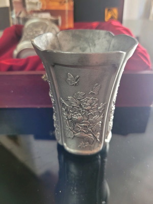 Roual Selangor Pewter Four Season Chinese glasses