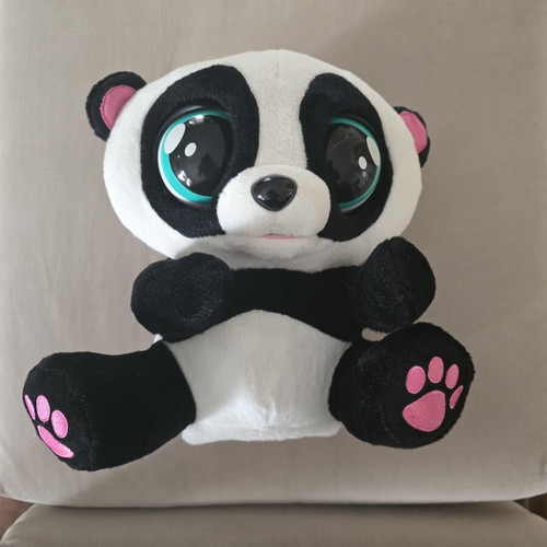 AS Plush Panda Bear used, interactive toy 32 cm