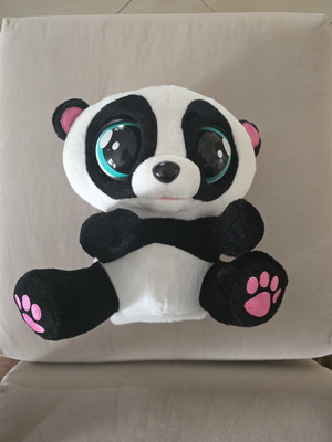 AS Plush Panda Bear used, interactive toy 32 cm