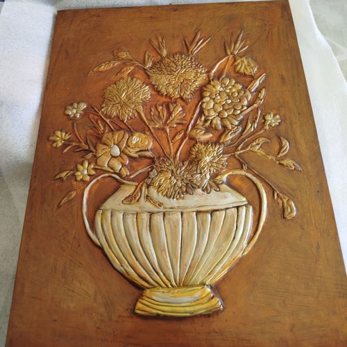 Vintage chalcography painting used, 51x40 cm