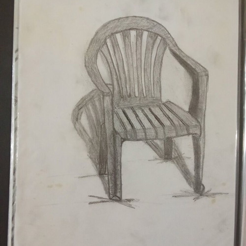 Chair sketch made to order 21x29