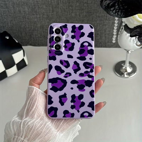 Samsung Galaxy A56 case new, purple with leopard pattern