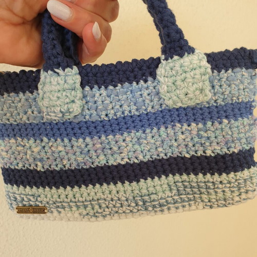 Boho crochet shoulder and hand bag for mobile phone, new