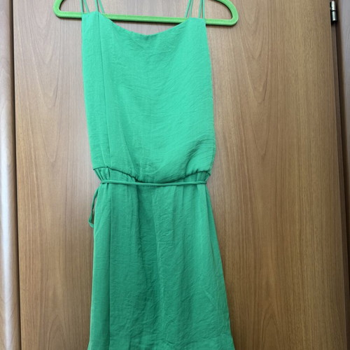 Silk dress Zara new, green, size M