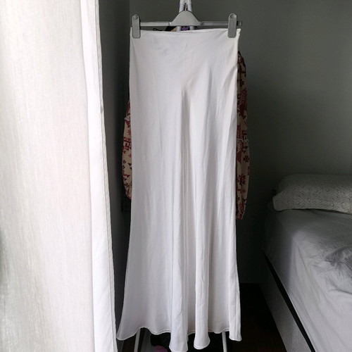 Vassia Kostara maxi mermaid skirt like new, white
