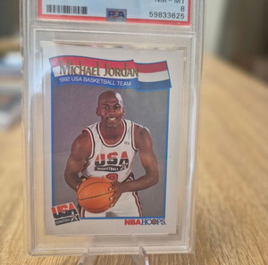 Michael Jordan 1991 HOOPS PSA 8 NBA