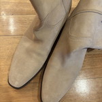 Gucci suede boots beige taupe, size 38.5
