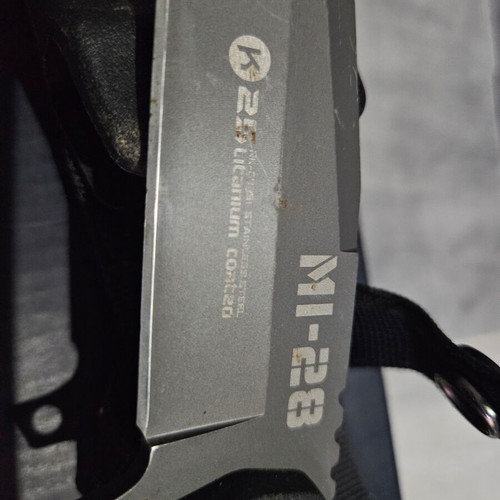 K25 tactical knife used, Mi 28, stainless steel blade