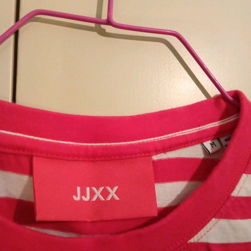 Zara women's striped t-shirt medium like new, pink-white