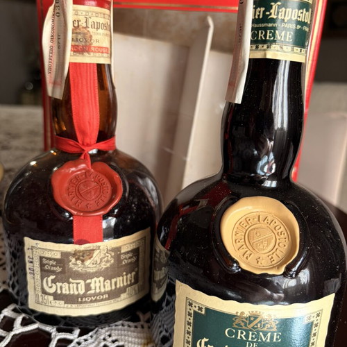 Grand Marnier collectible set with two 0.35 L bottles
