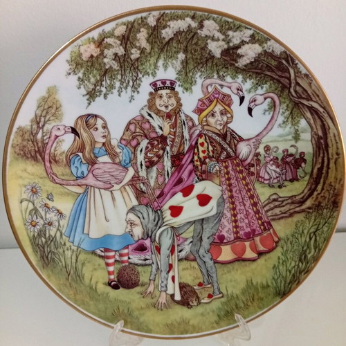 Vintage George Boyer Limoges "Alice in Wonderland" collectible plates set of 6 like new