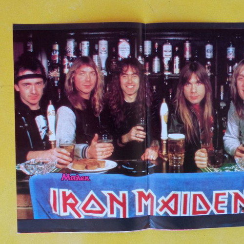 Iron Maiden poster new, double 27x21 cm