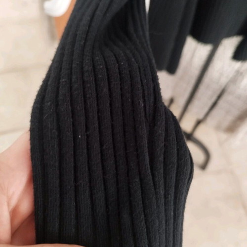Wrap cardigan L black like new