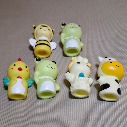 Baby finger puppets, 6 farm animal figures