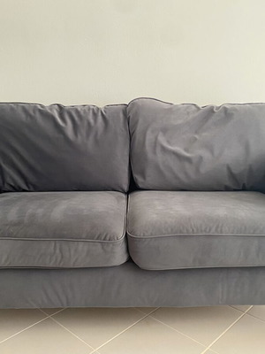 Ikea Ekholma two-seater sofa, grey