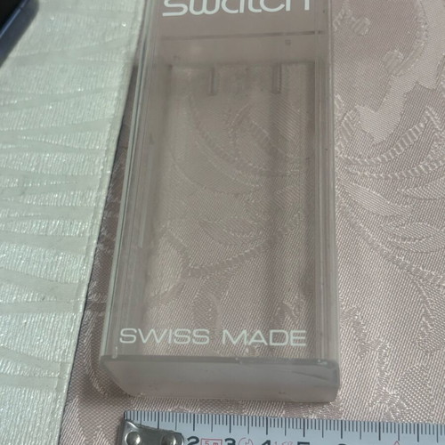 Swatch plastic watch box used