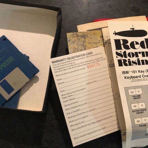 Red Storm Rising MicroProse used PC game with floppy disks for collectors
