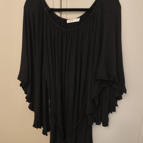 Viva plus size blouse like new, anthracite color