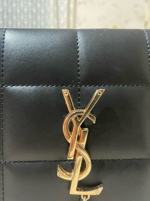 YSL shoulder bag used like new, black