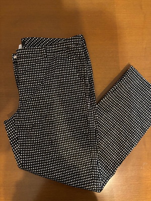 Max Mara υφασμάτινο παντελόνι σαν καινούργιο, μαύρο και άσπρο, XXL