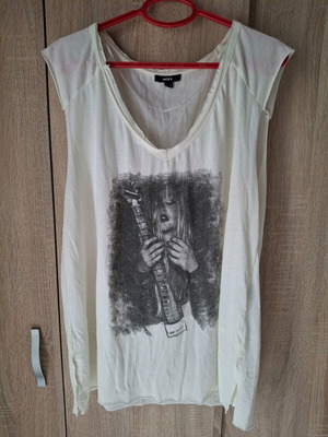 T-shirt Mexx Fashion λευκό μεταχειρισμένο, λεπτό καλοκαιρινό XL