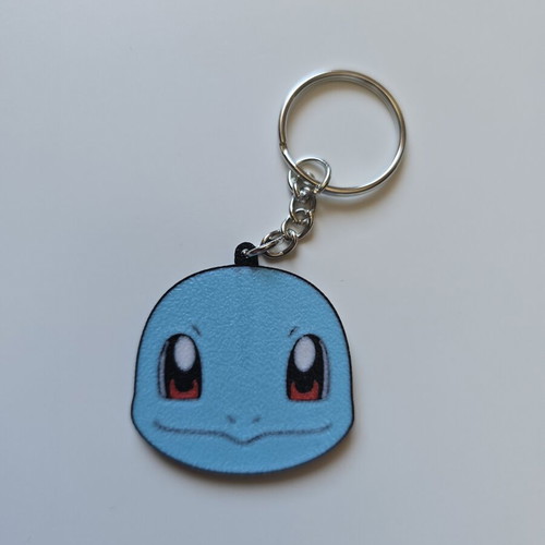 3D printed Squirtle Pokémon keychain like new