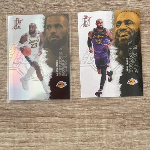 LeBron James silver basketball card