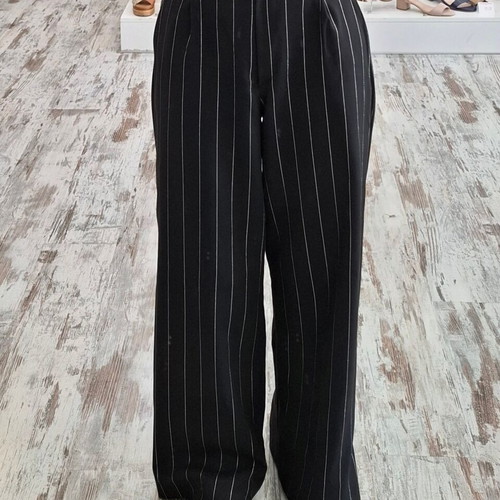 Black pants with silver stripe new, 100% cotton, size XXS