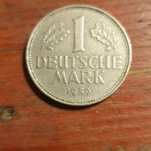 1 Deutsche Mark 1959 used, extra fine