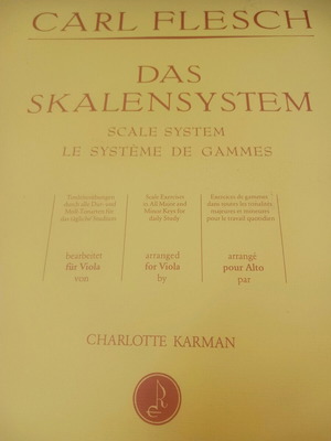 Carl Flesch Das Skalensystem book for viola new