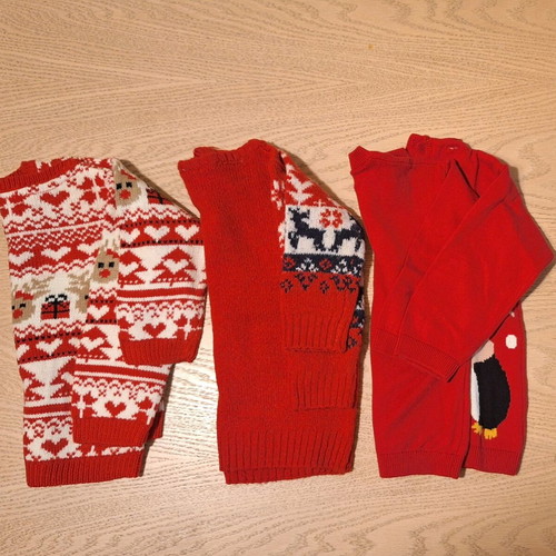 Festive pullovers like new for 12-18 months, 86cm unisex