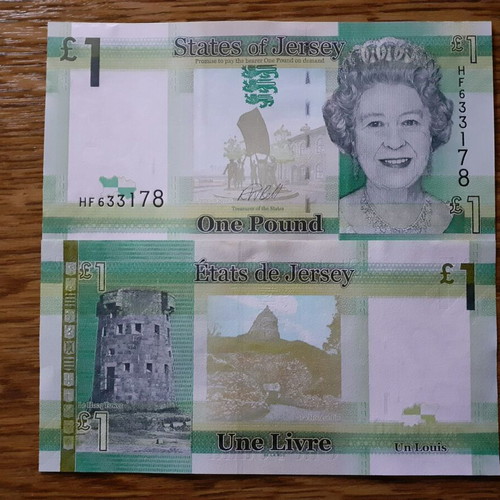 Jersey 1 Pound Banknote 2018 New
