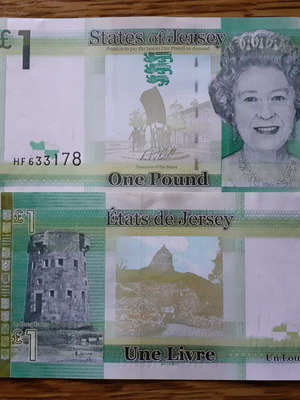 Jersey 1 Pound Banknote 2018 New