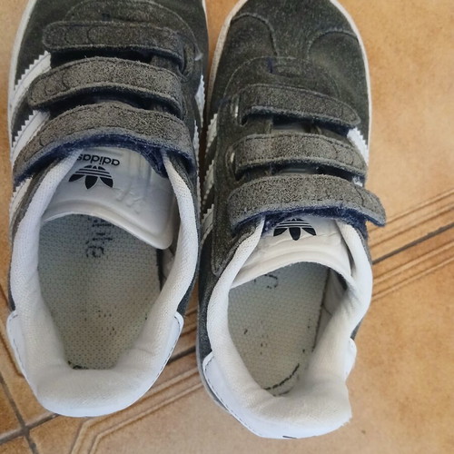 Nike and Adidas Gazelle sneakers used, boys' sizes 27 and 28.5