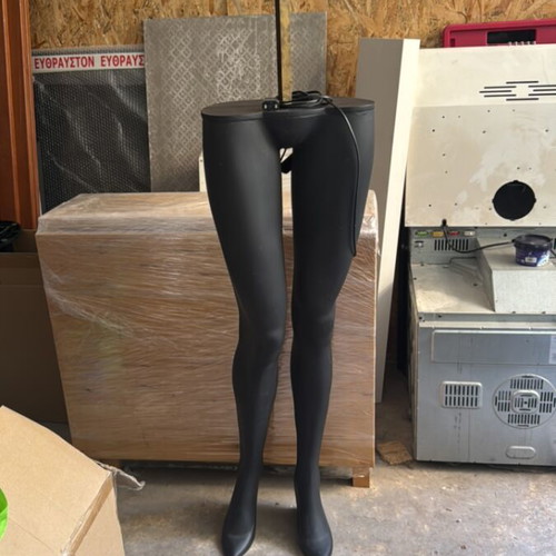 Floor lamp with mannequin-style sculpted legs like new, modern design