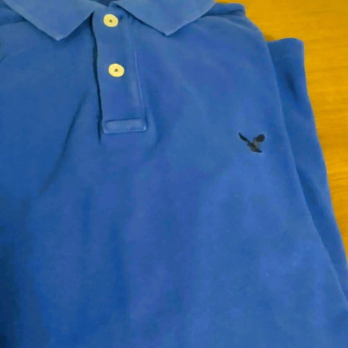 American Eagle long-sleeve polo shirt blue size M used