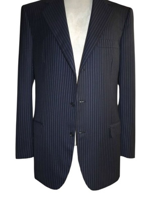 Brioni Palatino Stripped Sportcoat Jacket Like New, Grey, Size L