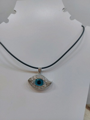 Silver eye 925° new without leather cord