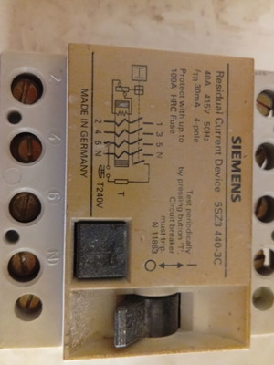 Residual Current Device 40A three-phase used