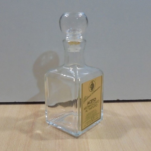 Old Italian glass vinegar bottle used