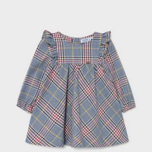 Mayoral baby checked dress for 24 months like new