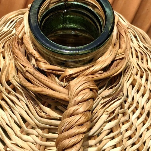 Νταμιτζάνα vintage 5 l σαν καινούργιο, χειροποίητη καλαθοπλεκτική